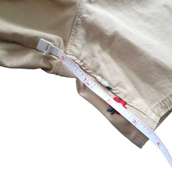 Gap Kids Pull On Dolphin Shorts Floral Embroidery SZ XXL 14/16 - Picture 7 of 7